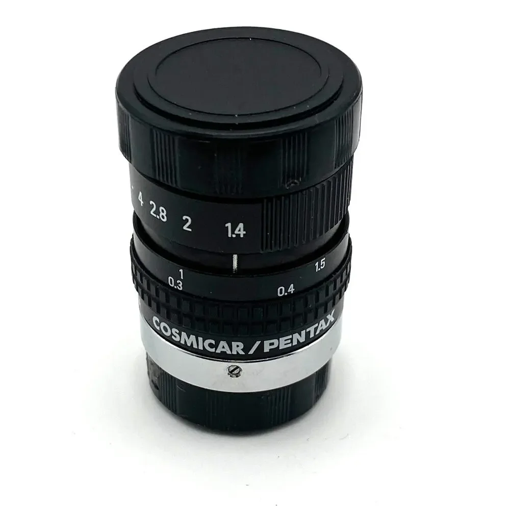 Cosmicar Pentax C22525 25mm f/1.4 TV Lens C-Mount w/ Box Caps Japan